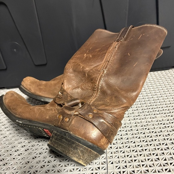 Women’s Leather Biker Boots - Made in USA - Picture 3 of 6